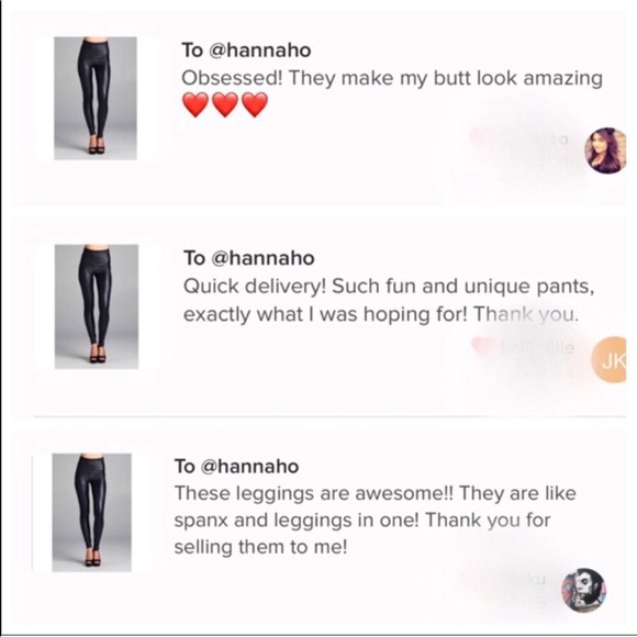 S-XL Avail! High Waisted Vegan Leather Leggings - Picture 6 of 7